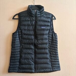 Patagonia Down Sweater Vest Medium Black Goose Down Regular Fit Classic